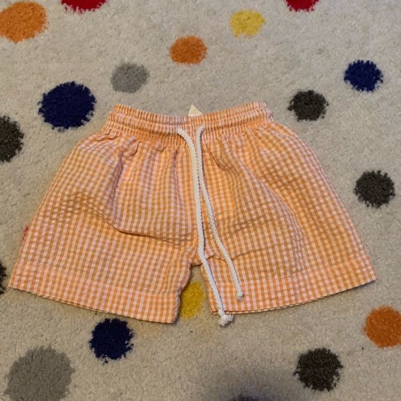 Boy Seersucker Swim Trunks - Picture 1 of 2